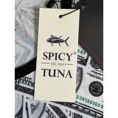 Spicy Tuna Tank Top Money Print Dollar Bills Graphic Mens XL NWT