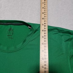 Adidas Performance Tee Mens XL Green Graphic Logo T Shirt Quick Dry