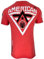 American Fighter Men’s T-shirt Alaska Red Crew neck Athletic XS-5XL