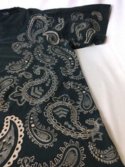 Deluxe By LG Men’s XL Paisley Pattern AOP Cotton T Shirt