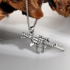 2 Pack Creative Funny Doodle Necklace Matchstick Hand Design Jewelry Gift
