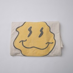 IMOGENE + WILLIE T Shirt Mens Large Squiggly Smiley Face Melted Graphic Tee USA