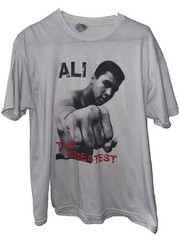 MUHAMMAD ALI shirt, THE GREATEST BOXING, Size L, Enjoy FAST Same Day Ship RARE