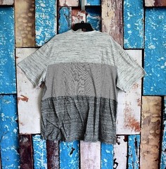 Men’s George T-Shirt Short Sleeve Tee Colorblock 3XLARGE White PRE-OWNED