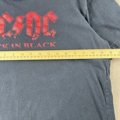 Vintage Y2K AC/DC Back in Black Shirt 2006 Size Medium Black Band T Rock n Roll