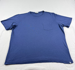 Peter Millar Shirt Mens XL Blue Seaside Summer Soft Pocket Tee Stretch Crew Neck