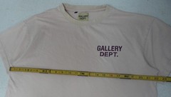 Gallery Dept T Shirt Mens Large Souvenir Tee Cream Beige Double Sided Hollywood