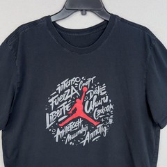 Jordan Shirt Mens XL Black Freedom Jumpman Graphic Basketball Nike Tee