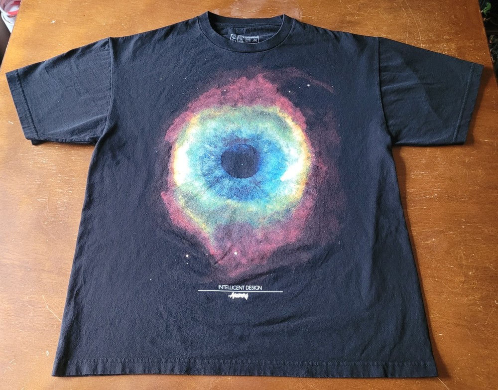 Anenberg Intelligent Design shirt XL Black space eye obey rvca wesc SoCal stussy