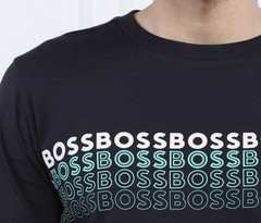 BOSS Athleisure Men’s dark blue Crew Neck Pullover Logo Graphic Sweatshirt L