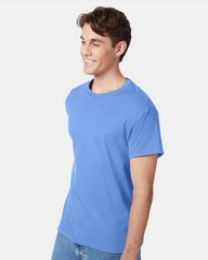 Hanes 5250 4XL 5XL Authentic Short Sleeve Men’s Cotton T-Shirt Carolina Blue