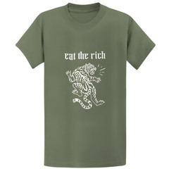 Gildan 5000 Eat The Rich Political T-Shirt – Progressive Social Justice Gift Tee
