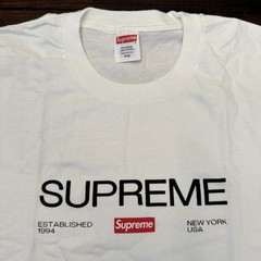 Supreme Est. 1994 Tee in White (FW21T43) WHITE Size L NWT