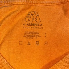 J America Tennessee Football T Shirt Orange Mens Size 2X