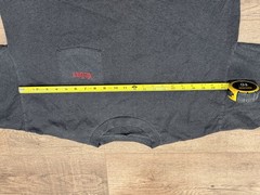 Vintage 90s Marlboro Unlimited Gray Striped Embroidered Pocket T Shirt See Pics