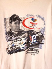 Vtg Rookie Ryan Newman T Shirt #12 Alltel 2002 Checkered Flag Sports Raybestos