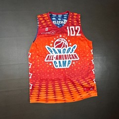 Pangos All American Camp Basketball Jersey Mens XL Blue Red Reversible Baller TV