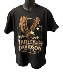 Harley Davidson Men’s Eagle Classic Short Sleeve T-Shirt Black 3002849-BLCK