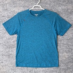 Rhone Reign Mens Blue Heather Short Sleeve Training Tee Shirt Large 100184