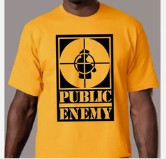 Public Enemy – Rebirth of a Nation Big Logo Gold All Size Unisex T-Shirt