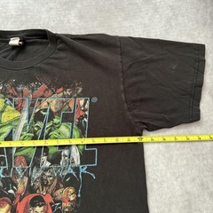 Vintage Marvel Mad Engine Shirt Mens 2XL Black Fade Comic Hero Villain