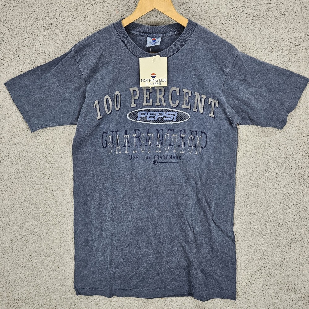 Vintage Single Stitch 100 Percent Guaranteed Pepsi S/M T-Shirt Made USA NEW