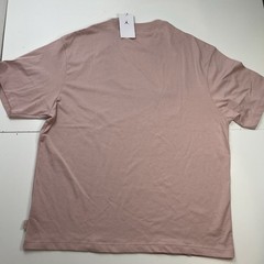 NEW Nike Jordan Wordmark 85 Embroidered Pink Tan T-shirt Mens Size XL