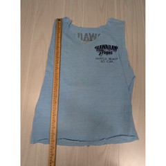 Hawaiian Tropic Sunscreen vintage CUT WORN t shirt to tank Small Myrtle Beach
