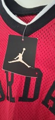 Nike Air Jordan #23 Mesh Red Short Sleeve Baseball Basketball Jersey Shirt Med