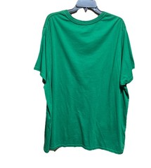 Holiday Time Mens Christmas T-Shirt 3XL Green Jingle Bell Short Sleeve Crew Neck