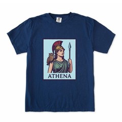 Athena Greek Goddess T-Shirt | Mythology Owl Spear Graphic Unisex Tee Shirt