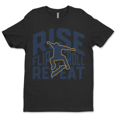 Custom T-Shirt Rise flip roll Dtf Print On Next Level T-Shirt unisex Soft Cotton