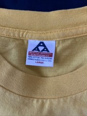 Vintage Yellow Graphic Graffiti Alstyle Apparel T-Shirt Size Large 90s Hip Hop