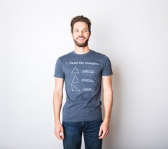 Mens Name The Triangles Funny Math T Shirt Sarcasm Novelty I Love Math Graphic