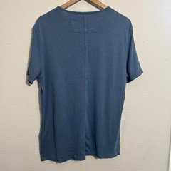 John Varvatos Short Sleeve T Shirt Mens M Blue Round Neck Cotton Modal
