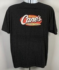 Raising Canes Chicken Fingers Logo T Shirt Mens XL Polyester Cotton Rayon