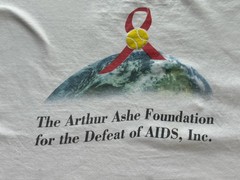 VTG ‘90s Arthur Ashe Defeat of Aids T-Shirt Tee XL USA