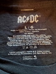 AC/DC Back in Black Graphic Tee Rock Music Short Sleeve Unisex Shirt Size L