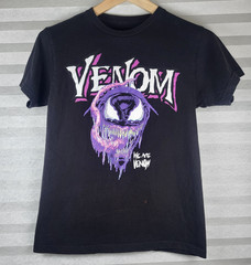 Marvel Venom “We Are Venom” Black Graphic Logo Cotton Crew Neck Tee Small