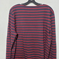 Seasalt Cornwall Shirt Men’s XL Red Striped Sailor Organic Cotton Crewneck NWT