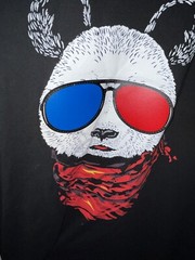 Sound Activated LED Bear Tee Shirt Size M Men’s Works Great.