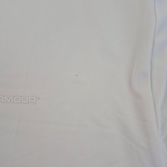UNDER ARMOUR T-Shirt XL White Men’s Polyester Elastane Sportswear