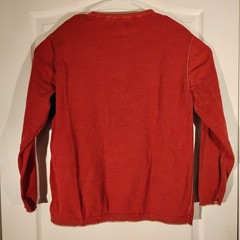 Carbon 2 Cobalt henley tshirt mens L LArge red long sleeve thick cotton 155176