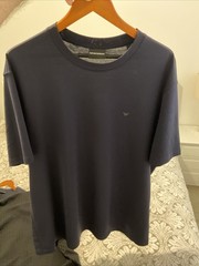 Set Of 5 Emporio Armani Men’s Beige Black And Navy Blue T-Shirts Pit 24 L 30