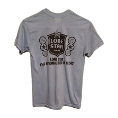 Vintage Lone Star Beer Armadillo Size S Blue used As-Is runs smaller