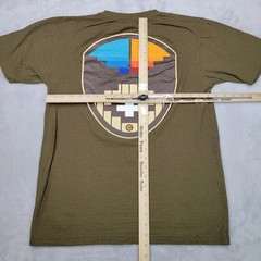 Calculated Clothing Shirt Mens Large Green Crew Evolve Trends Oakland Society