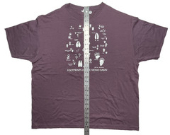 Liberty Graphics Plum Footprints Of The Mono Basin Glow In The Dark T-Shirt NWT