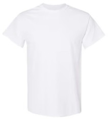 Gildan 5000 (2 Pack) Heavy Cotton Adult T Shirts White Size XL Tee Shirt NEW