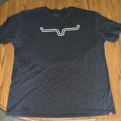 Kimes Ranch Men’s XL Gray Short Sleeve Crew Neck Graphic Logo Knit T-Shirt