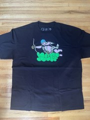 Neff Men’s Black Cupid Love Graphic Print Crew Neck T-Shirt XL Short Sleeve